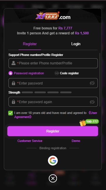XF777 login